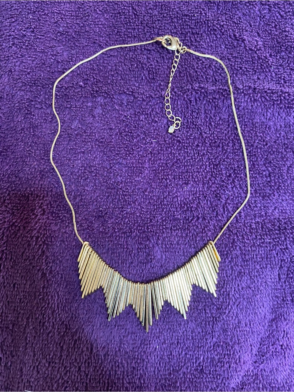 Gold Fringe Geometric Necklace - Women Jewelry